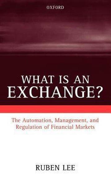 What is an Exchange? - Ruben Lee 9780198288404, Verzenden, Gelezen, Ruben Lee