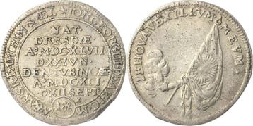 1/24 taler, daalder (groschen) 1691, Sachsen-kurlinie ab..., Verzenden