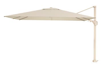 Platinum Challenger parasol T2 Premium - 2,6 x 3,5 m. - Sand, Verzenden, Nieuw, Zweefparasol, Kantelbaar