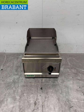 RVS Giga Grillplaat Geribbelde bakplaat 40 cm 400V Horeca, Ophalen of Verzenden, Nieuw zonder verpakking