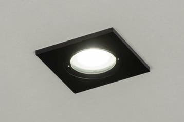 Rietveld Inbouwspots - Zwart - Metaal, Aluminium, Huis en Inrichting, Lampen | Hanglampen, Verzenden, Nieuw