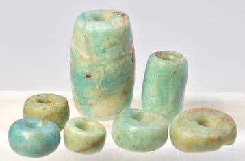Neolithisch Amazoniet Prachtige blauwe amazonietkralen