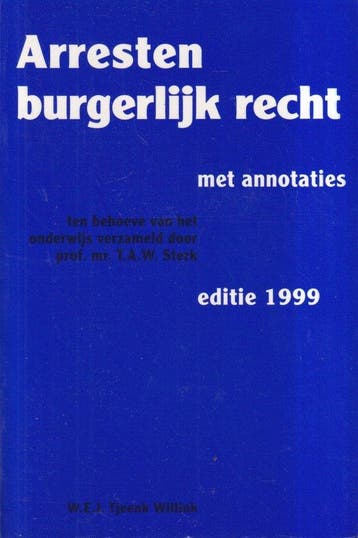 1999 Arresten burgerlijk recht 9789027150752, Verzenden, Gelezen