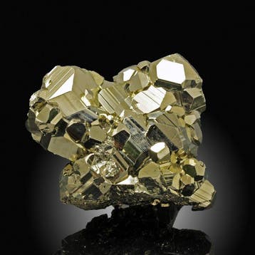 Grote glanzende pyriet Crystal Cluster - Hoogte: 7.2 cm -