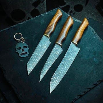 Keukenmes - Utility knife - Ambachtelijk vervaardigde, Antiek en Kunst