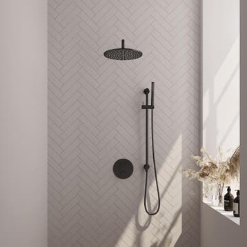 Brauer Black Carving Thermostatische Regendoucheset Inbouw -, Ophalen of Verzenden, Nieuw