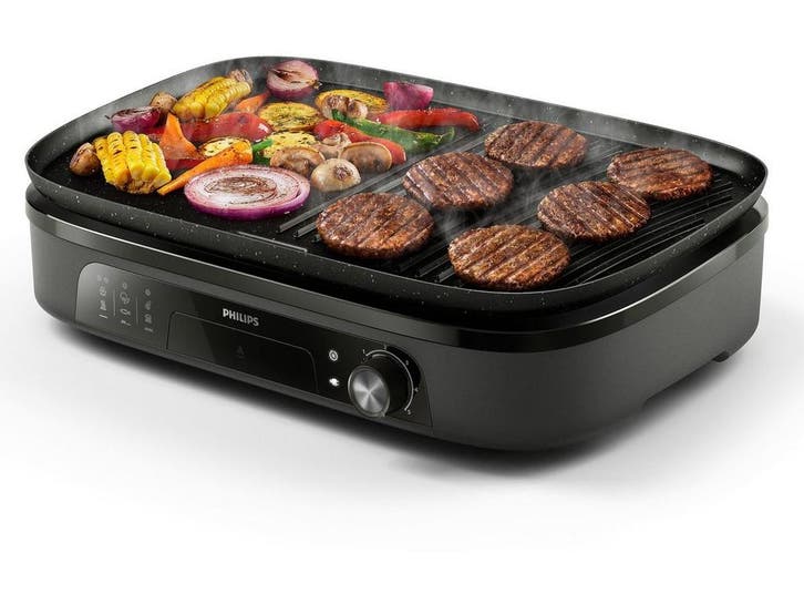 Philips Tafelgrill HD6210/90 - Instelbare temperatuur -, Witgoed en Apparatuur, Broodroosters, Zo goed als nieuw, Verzenden