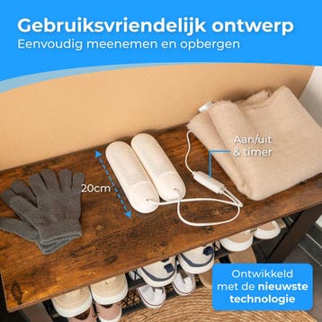 Nuvance Schoenendroger - Schoendroger met Timer -, Ophalen of Verzenden, Nieuw