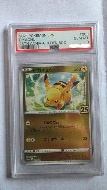 Pokémon - 1 Graded card - Pikachu 003/013 Promo card, Foil,, Nieuw