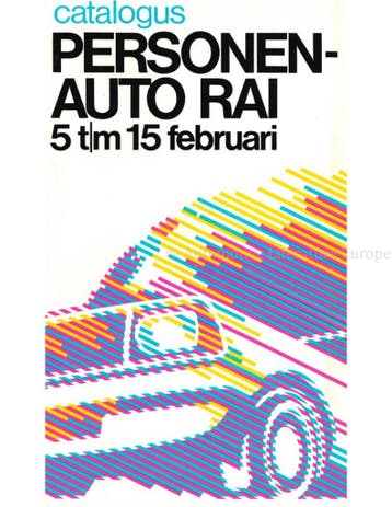 1981 AUTORAI CATALOGUS NEDERLANDS, Nieuw, Author
