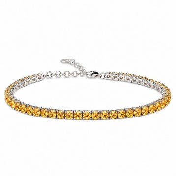 Zonder minimumprijs - Armband Zilver Citrien, Nieuw