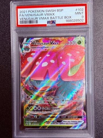 Pokémon - 1 Graded card - Venusaur VMAX 102 Foil, Full art -, Nieuw