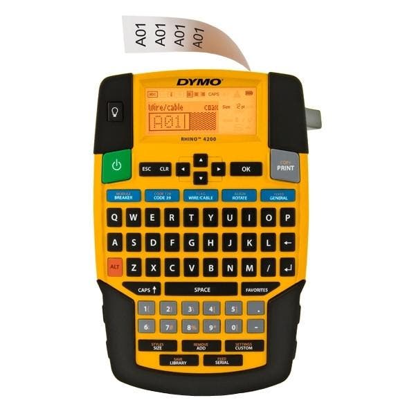 Dymo RHINO 4200 industriële labelprinter (QWERTY), Computers en Software, Labelprinters, Tape-label, Nieuw, Verzenden