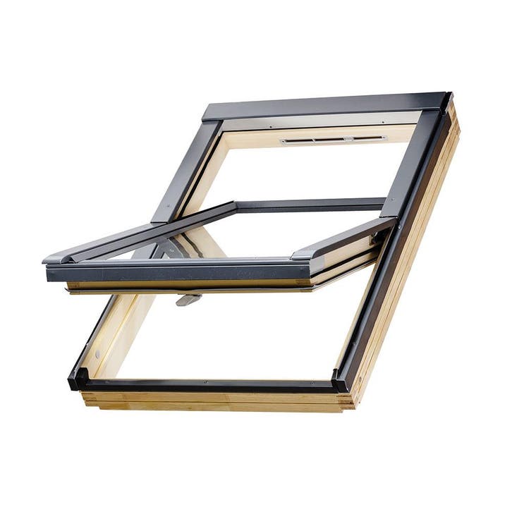 Fakro grenen tuimeldakraam FTP-V U3 55x78 cm, Doe-het-zelf en Verbouw, Glas en Ramen, Dubbelglas, Nieuw, Dakraam, Minder dan 80 cm