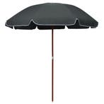 vidaXL Parasol met stalen paal 240 cm antracietkleurig, Verzenden, Nieuw, 2 tot 3 meter