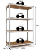 Stellingkast boutloos 160x90x40cm max 700kg (Meubelen), Huis en Inrichting, Complete inboedels, Verzenden