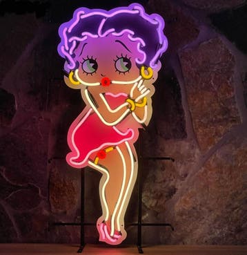Betty Boop Neon Verlichting 54 x 106 cm - Multicolor, Ophalen, Gebruikt