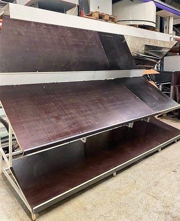 Groente stelling B350 x D128 x H138cm, met spiegel, Zakelijke goederen, Kantoor en Winkelinrichting | Winkel en Inventaris
