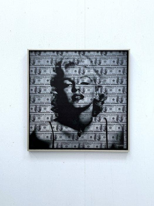 Suketchi - Marilyn Monroe - Dollars, Antiek en Kunst, Kunst | Designobjecten