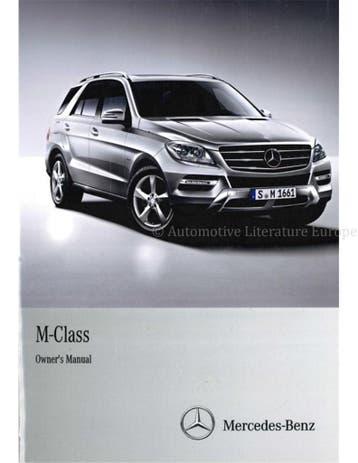 2012 MERCEDES BENZ M KLASSE INSTRUCTIEBOEKJE ENGELS, Auto diversen