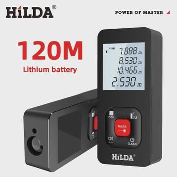 HILDA Laser Afstandsmeter - Precisie tot 120M, Verzenden, Nieuw