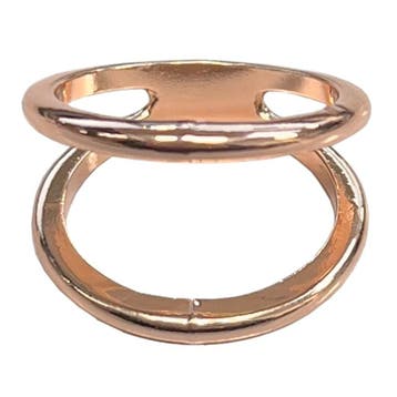 Fako Bijoux - Sjaalklem - Dubbele Ring - Classic -, Verzenden, Nieuw