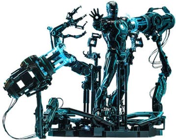 Iron Man 2 Action Figure 1/6 Neon Tech Iron Man with Suit..., Ophalen of Verzenden, Nieuw