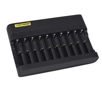 DrPhone ChargeX10  Batterij Lader 10 poorten – Li-ion Oplaad, Verzenden, Nieuw