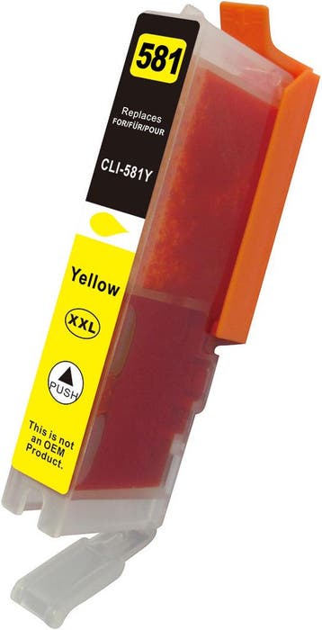Huismerk Canon CLI-581XXL Y cartridge geel, Verzenden, Nieuw, Huismerk