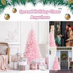 2dekans | Coast Kunstkerstboom Roze – 75 x 75 x 150 cm – Met, Ophalen of Verzenden, Zo goed als nieuw
