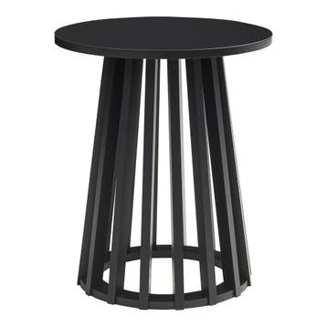 Bijzettafel Buzzard rond Ø40x48 cm zwart [en.casa], Huis en Inrichting, Tafels | Bijzettafels, Verzenden, Nieuw