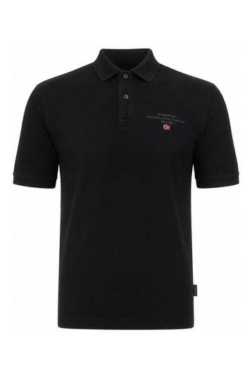 Napapijri Polo in maat S Zwart, Verzenden, Zo goed als nieuw, Zwart, Napapijri