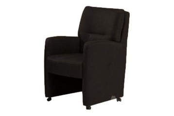 Eetkamerstoel Cosy - eetkamerstoelen - Zwart, Nieuw, Zwart, Stof