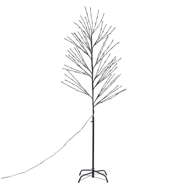 Kerst kerstboom zwart 200cm incl. LED IP44 - Vixen, Diversen, Kerst, Nieuw, Verzenden
