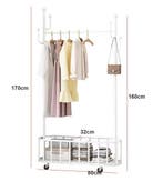 Verrijdbaar Kledingrek met Plank – Sterk en Ruimtebesparend, Verzenden, Nieuw