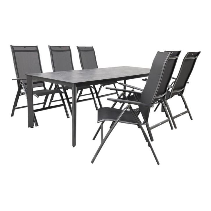 Kettler Edge/Legato 220 cm. tuinset - 7-delig verstelbaar, Tuin en Terras, Tuinsets en Loungesets, Tuinset, Nieuw, Overige materialen