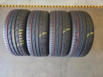 225/40/19 93Y BRIDGESTONE ZOMERBANDEN 7,3MM PROFIEL 4X, Gebruikt, Band(en), Personenwagen, Ophalen