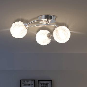 vidaXL Plafondlamp met 3 LED-lampen G9 120 W, Huis en Inrichting, Lampen | Plafondlampen, Verzenden, Nieuw