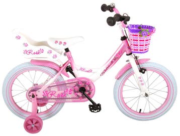 Volare Rose Kinderfiets - Meisjes - 16 inch - Roze/Wit - 95%, Overige merken, Zijwieltjes, 16 tot 20 inch, Nieuw