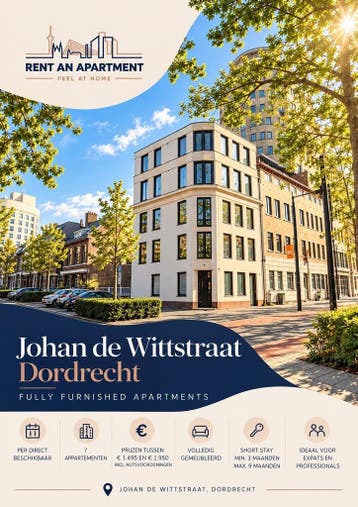 Te huur: Appartement Johan de Wittstraat in Dordrecht, Dordrecht, Appartement, Zuid-Holland