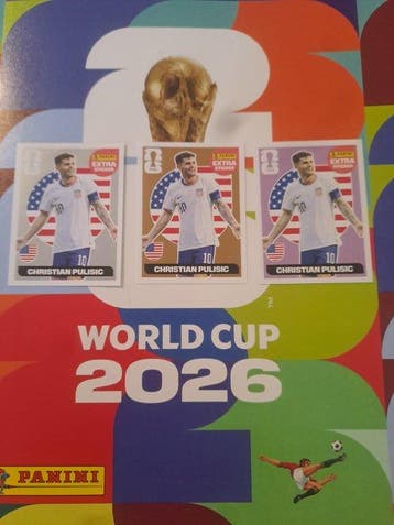 2026 Panini - 3 Sticker - Excellent (EX), Nieuw