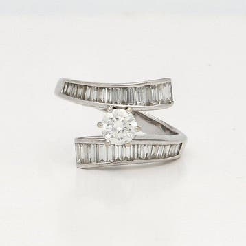 Ring - 18 karaat Witgoud - Diamant, Nieuw