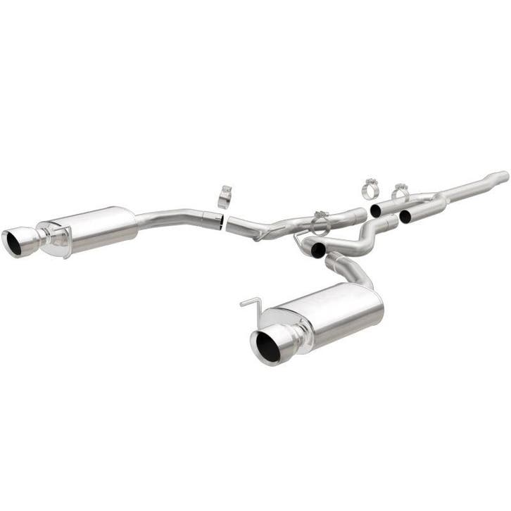 MagnaFlow Cat Back, SS, 2.5in, Street, Dual Split Polished, Auto-onderdelen, Uitlaatsystemen, Ophalen of Verzenden