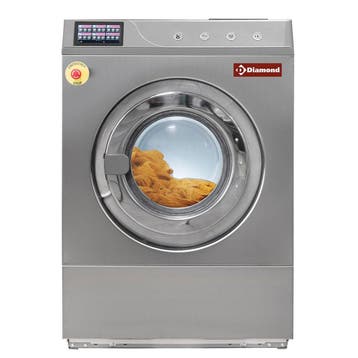 Wasmachine | Vloerbevestiging | RVS | 23kg | Touchscreen |, Verzenden, Nieuw in verpakking