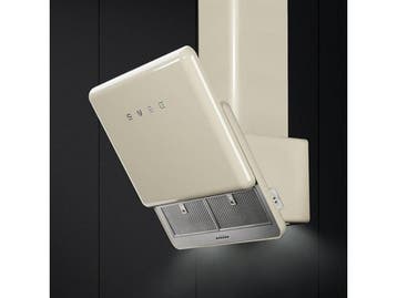 Smeg KFAB75CR - Wandmontage Afzuigkap 649m³/uur A+ - Beige, Verzenden, Zo goed als nieuw