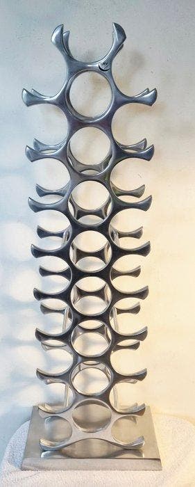 Michael Noll - Wijnrek - Aluminium - 27 flessen , als nieuw
