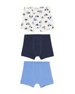 HEMA Jongensboxers autos - 3 stuks wit, Verzenden, Nieuw