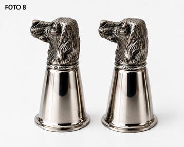 Gucci - Drinkset - Verzilverd, Metaal - Twee Sirrup cups