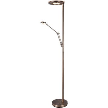 Vloerlamp - Dimbaar - 2-lichts - Warm Wit 3000K, Ophalen of Verzenden, Nieuw, Metaal, 150 tot 200 cm
