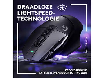 Logitech G -  G502 X Lightspeed Draadloze Muis  - Zwart, Computers en Software, Muizen, Muis, Logitech G, Verzenden, Gaming muis